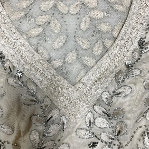 🆕 Vintage Sue Wong Nocturne Appliqué Ivory White Lace Formal Wedding Prom Dress - Picture 7 of 14